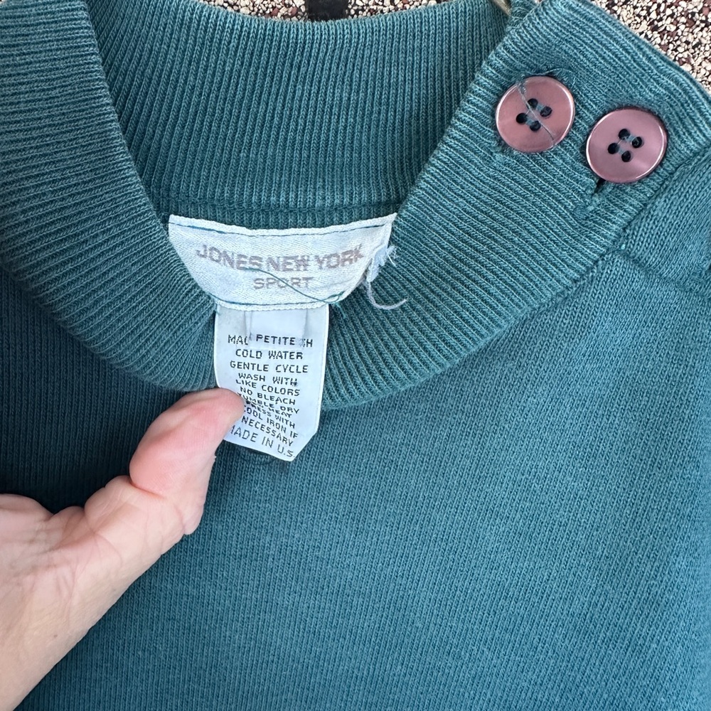 Jones New York Vintage Petite Mock Neck Sweater - Picture 5 of 6
